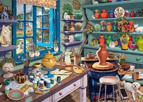 Ravensburger - Pottery Studio Sanctuary Puzzle 500 Pieces