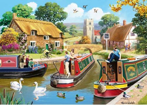 Ravensburger - A Busy Day on the Canal Puzzle 1000 Pieces