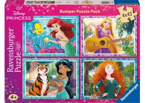 Ravensburger - Disney Princess Bumper Pack Puzzle 4x42 Pieces