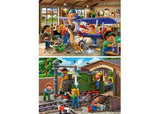 Ravensburger - Airplane & Train Repairs Puzzle 2x24 Pieces