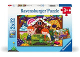 Ravensburger - Fairy Tales Puzzle 2x12 Pieces