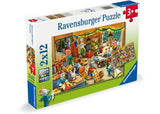 Ravensburger - Christmas Toy Factory Puzzle 2x24 Pieces