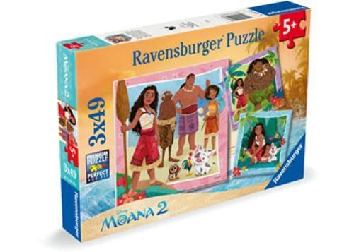 Ravensburger - Disney Moana Off to New Adventures 3x49 Pieces