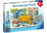 Ravensburger - Working Trucks Puzzle 2x24 Pieces