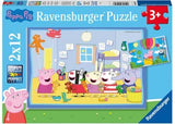Ravensburger - Peppa's Adventures Puzzle 2x12 Pieces