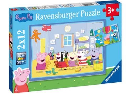 Ravensburger - Peppa's Adventures Puzzle 2x12 Pieces