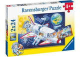 Ravensburger - Animals in Space Puzzle 2x24 Pieces
