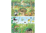 Ravensburger - Animals in Forest Puzzle 2x12 Pieces