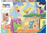 Ravensburger - Prehistoric People Puzzle 2x24 Pieces