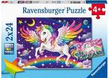 Ravensburger - Unicorn and Pegasus Puzzle 2x24 Pieces