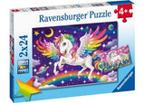 Ravensburger - Unicorn and Pegasus Puzzle 2x24 Pieces