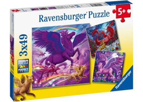 Ravensburger - Mythical Majesty Puzzle 3x49 Pieces