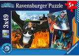 Ravensburger - Wild Things Dragons Puzzle 3x49 Pieces