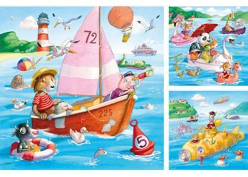 Ravensburger - Fun on the Water Puzzle 3x49 Pieces