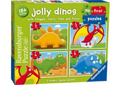 Ravensburger - Jolly Dinos My First Puzzle 2/3/4/5 Pieces
