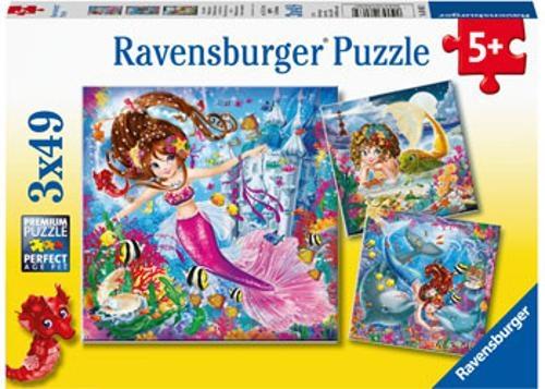 Ravensburger - Charming Mermaids Puzzle 3x49 Pieces
