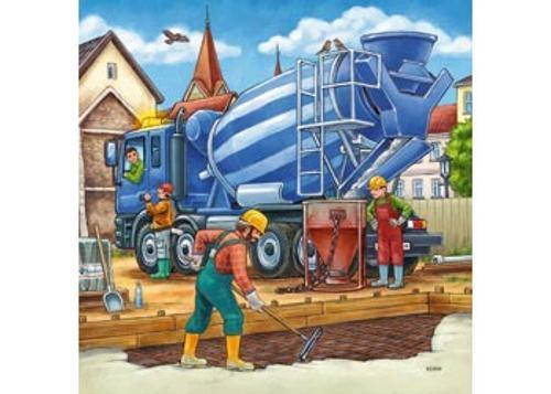 Ravensburger - Large Construction Vehicles Puzzle 3x49 Pieces