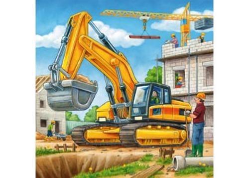 Ravensburger - Large Construction Vehicles Puzzle 3x49 Pieces