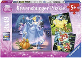 Ravensburger - Disney Snow White Cinderella Ariel 3x49 Pieces