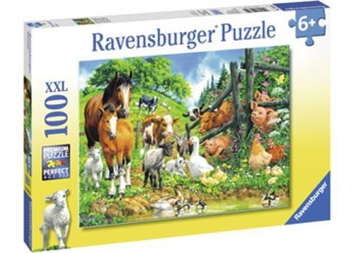 Ravensburger - Animal Get Together Puzzle 100 Pieces