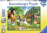 Ravensburger - Animal Get Together Puzzle 100 Pieces