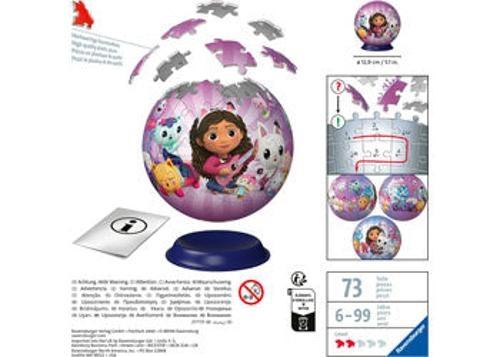 Ravensburger - 3D Puzzleball Gabby's Dollhouse 72 Pieces