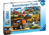 Ravensburger - Construction Vehicles Puzzle 100 Pieces