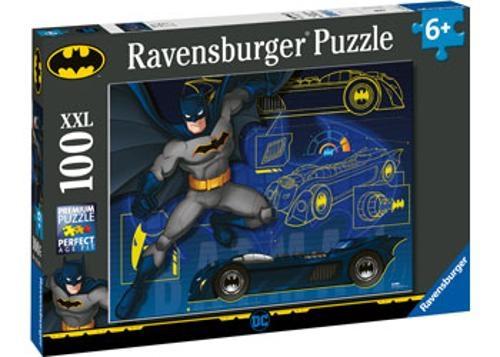 Ravensburger - Batman and the Batmobile Puzzle 100 Pieces