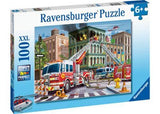 Ravensburger - Fire Truck Rescue Puzzle 100 Pieces