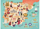Ravensburger - Map of Spain and Portugal Puzzle 100 Pieces