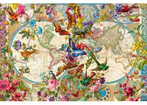 Ravensburger - Flora & Fauna World Map Puzzle 3000 Pieces