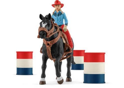 Schleich - Cowgirl Barrel Racing Fun