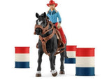 Schleich - Cowgirl Barrel Racing Fun