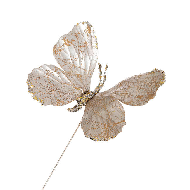 Butterfly Spray Champagne Gold