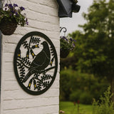 Kereru And Kowhai Round Wall Art 30cm