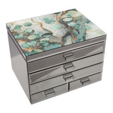 Mystic Jade Extra Large Jewellery Box With 4 Drawers 30cm