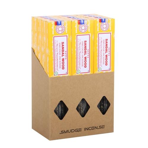 Satya Sandalwood Smudge Incense Sticks 25g Pack of 12