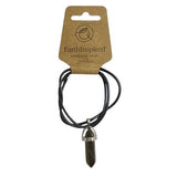 Tiger Eye Crystal Point Necklace 15mm Adjustable Cord