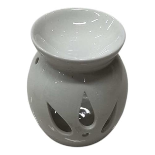 White Ceramic Cutout Oil Burner 7cm