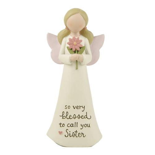 Sister Angel Polyresin Figurine 13cm With Sentiment