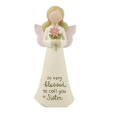 Sister Angel Polyresin Figurine 13cm With Sentiment