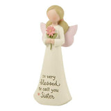 Sister Angel Polyresin Figurine 13cm With Sentiment