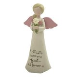 Mum Angel Polyresin Figurine 13cm With Sentiment