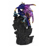 Blue Dragon Castle LED Figurine 26.5cm