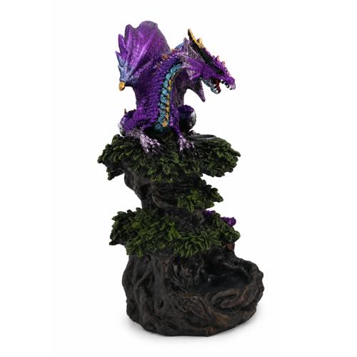Purple Dragon Castle Backflow Incense Burner 22cm