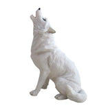 Howling Wolf Polyresin Figurine 20cm