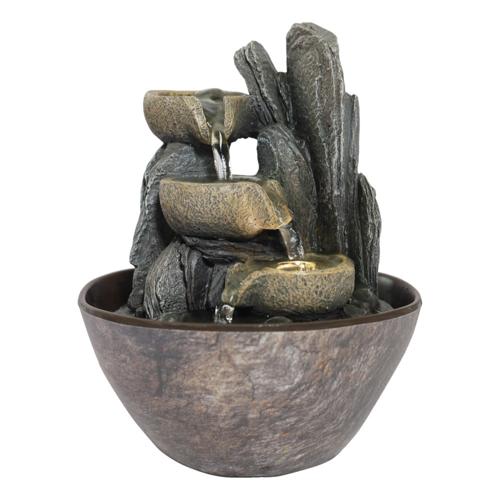 Calm Waters Indoor Jug Fountain With Warm LED 19cm
