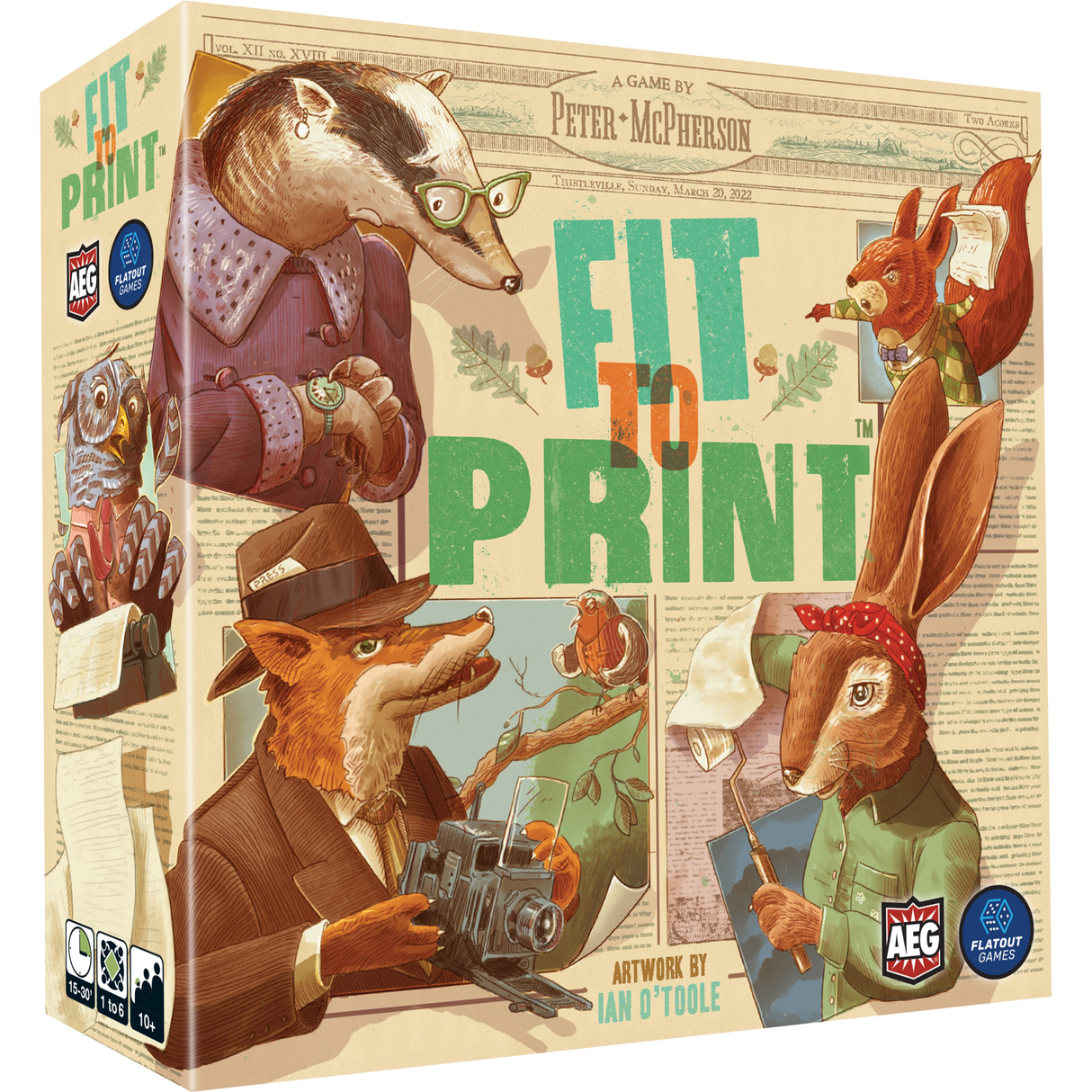Fit to Print Board Game