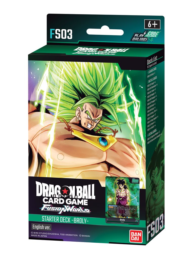 Dragon Ball Super Card Game - Fusion World - Starter Deck Display - Broly [FS03]