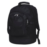 Sleek black Fugitive Backpack with padded straps, multiple compartments, and durable construction for outdoor adventures.